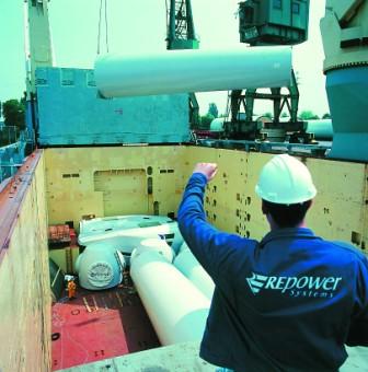 Погрузка оборудования REpower